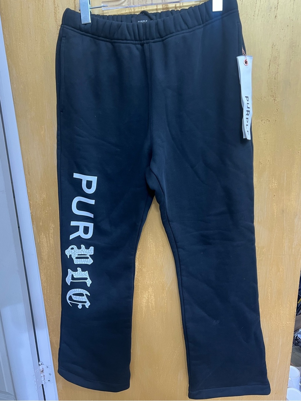 PURPL Logo Black Men's Jogger Sweatpants